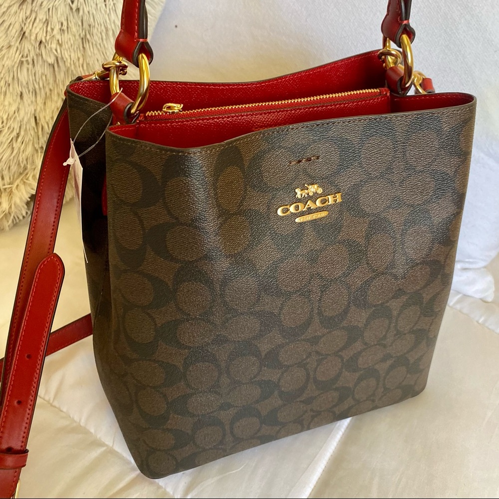 COACH- TOWN BUCKET BAG IN SIGNATURE CANVAS (91512)